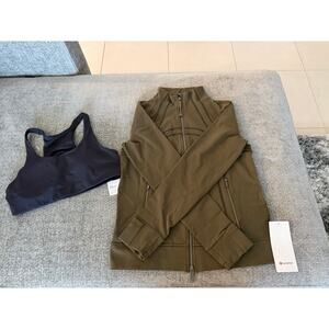 NWT Lululemon Bundle Bra and Define Jacket. Size S/6